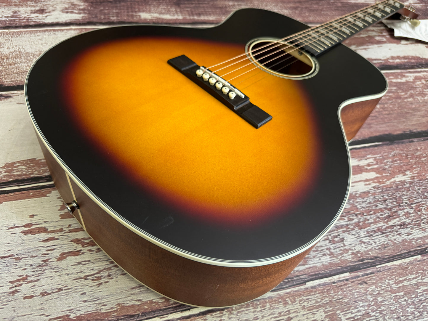 Vintage Historic Series 'Orchestra' Acoustic Guitar ~ Vintage Sunburst