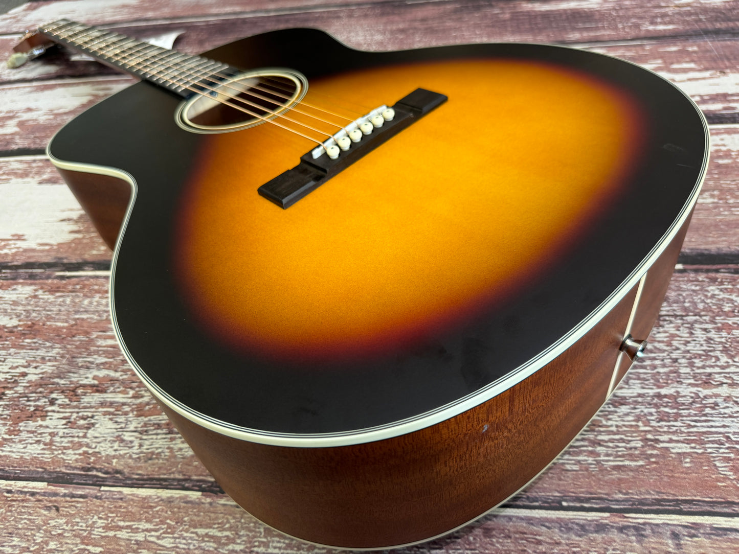 Vintage Historic Series 'Orchestra' Acoustic Guitar ~ Vintage Sunburst