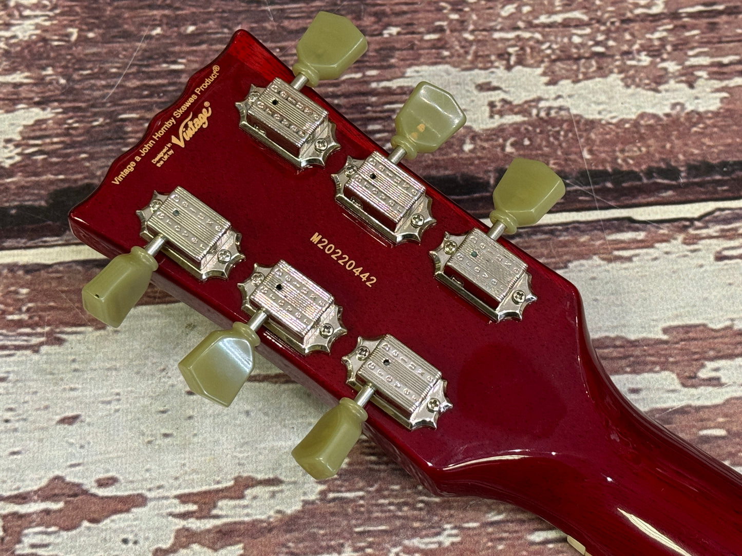 Vintage VSA500 P P90 semi - cherry red.