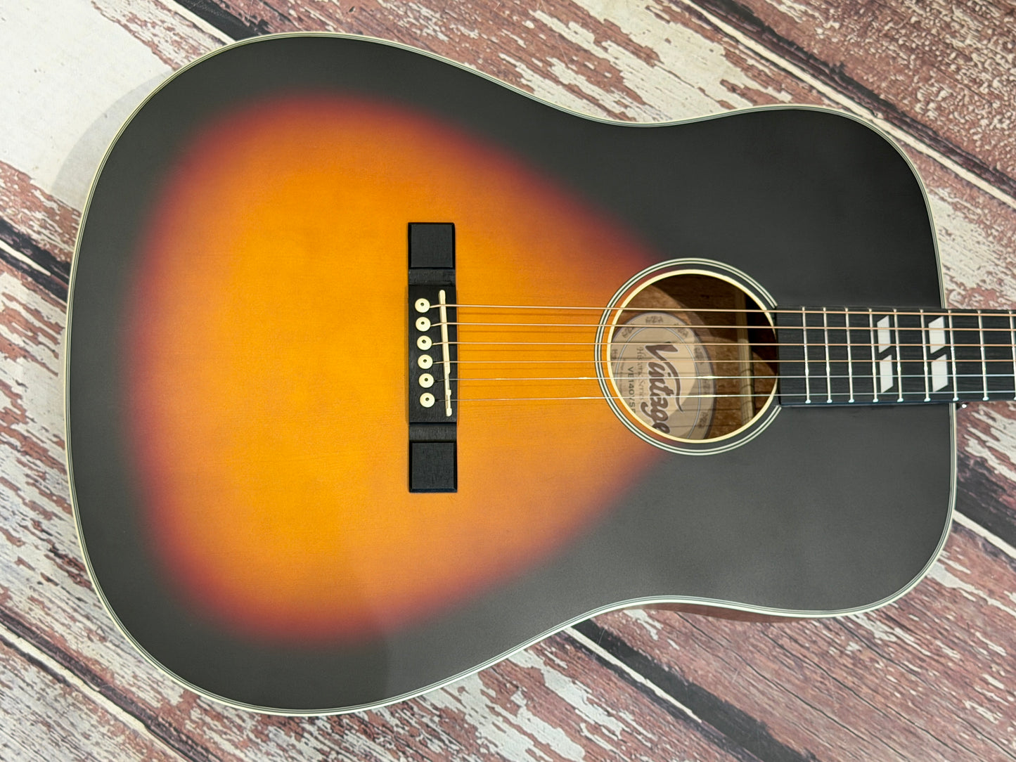 Vintage VE140VSB Electro Acoustic Dreadnought