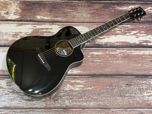 Vintage VEC300 MB Pacific Coast Electro Acoustic Black
