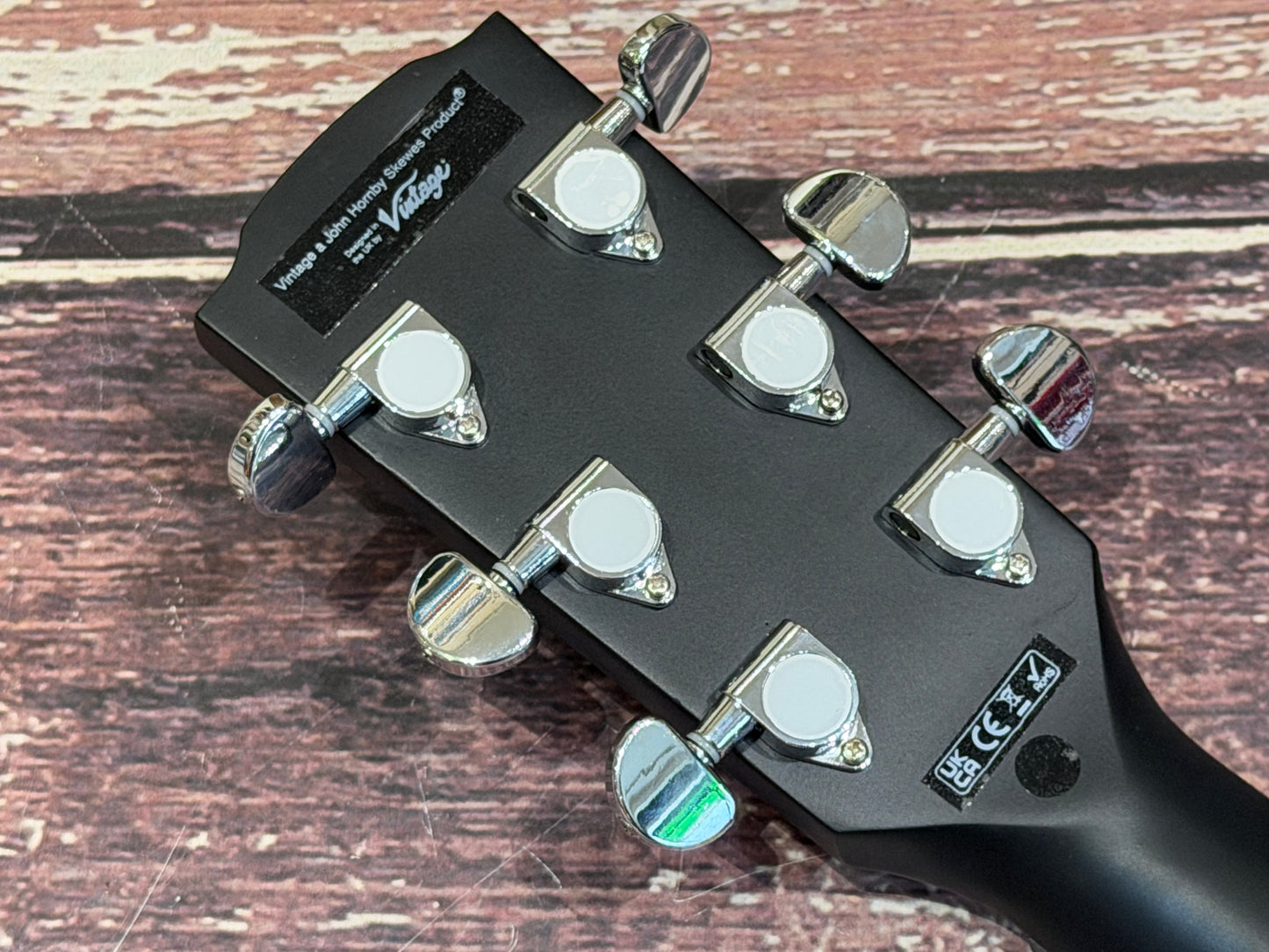 Vintage VEC300 MB Pacific Coast Electro Acoustic Black