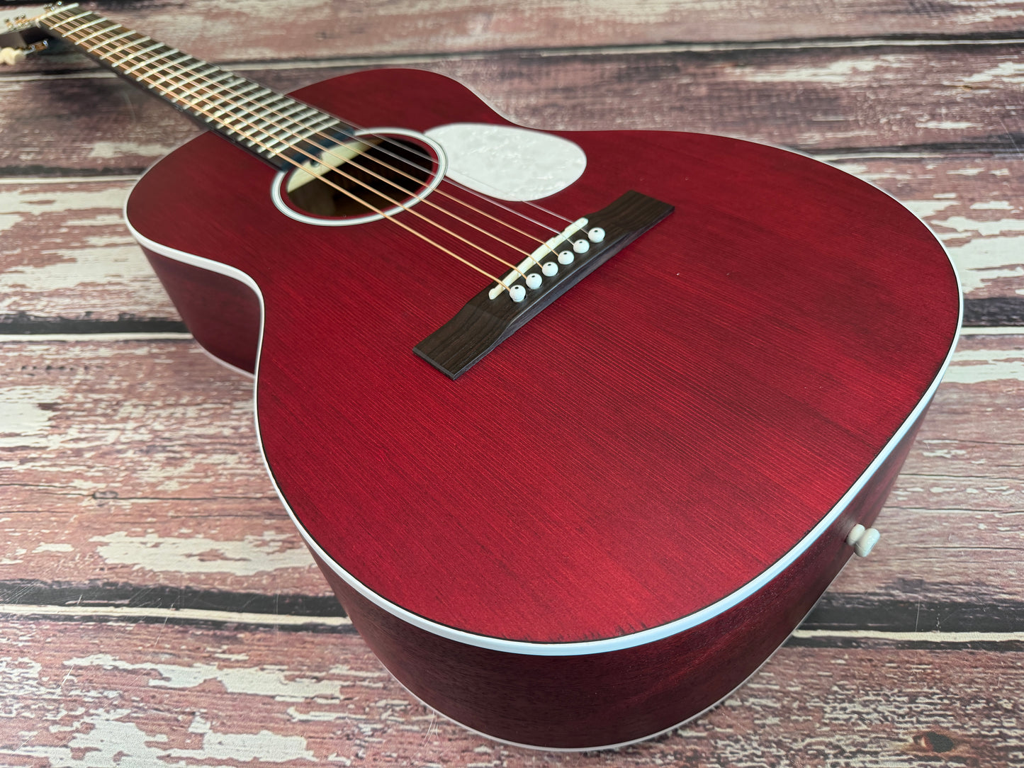 Aria 131-UP Parlour Acoustic guitar - Wine red
