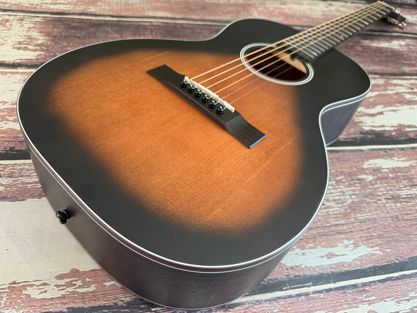 Aria DP - Delta Player Parlour Acoustic guitar. Muddy Brown