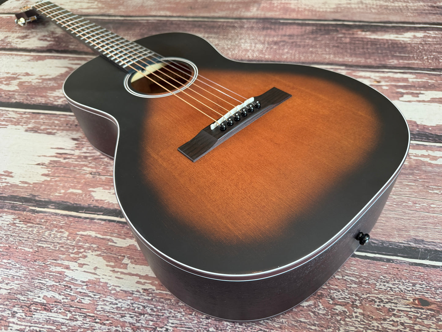 Aria DP - Delta Player Parlour Acoustic guitar. Muddy Brown
