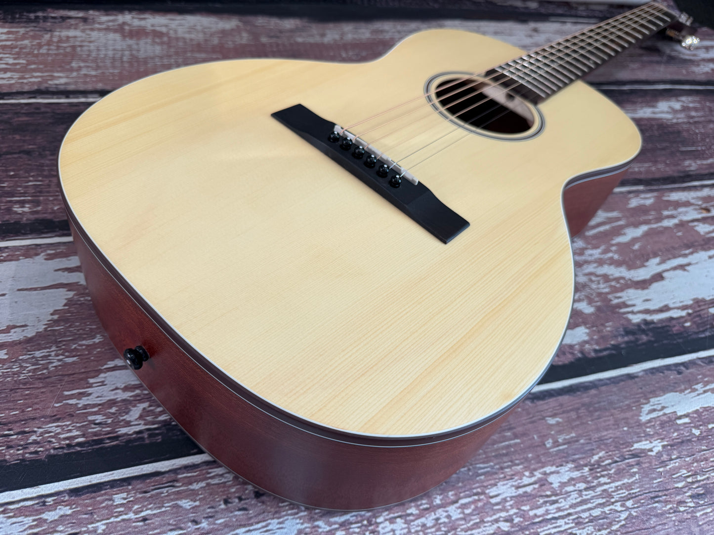 Aria 131 Natural parlour Acoustic guitar.