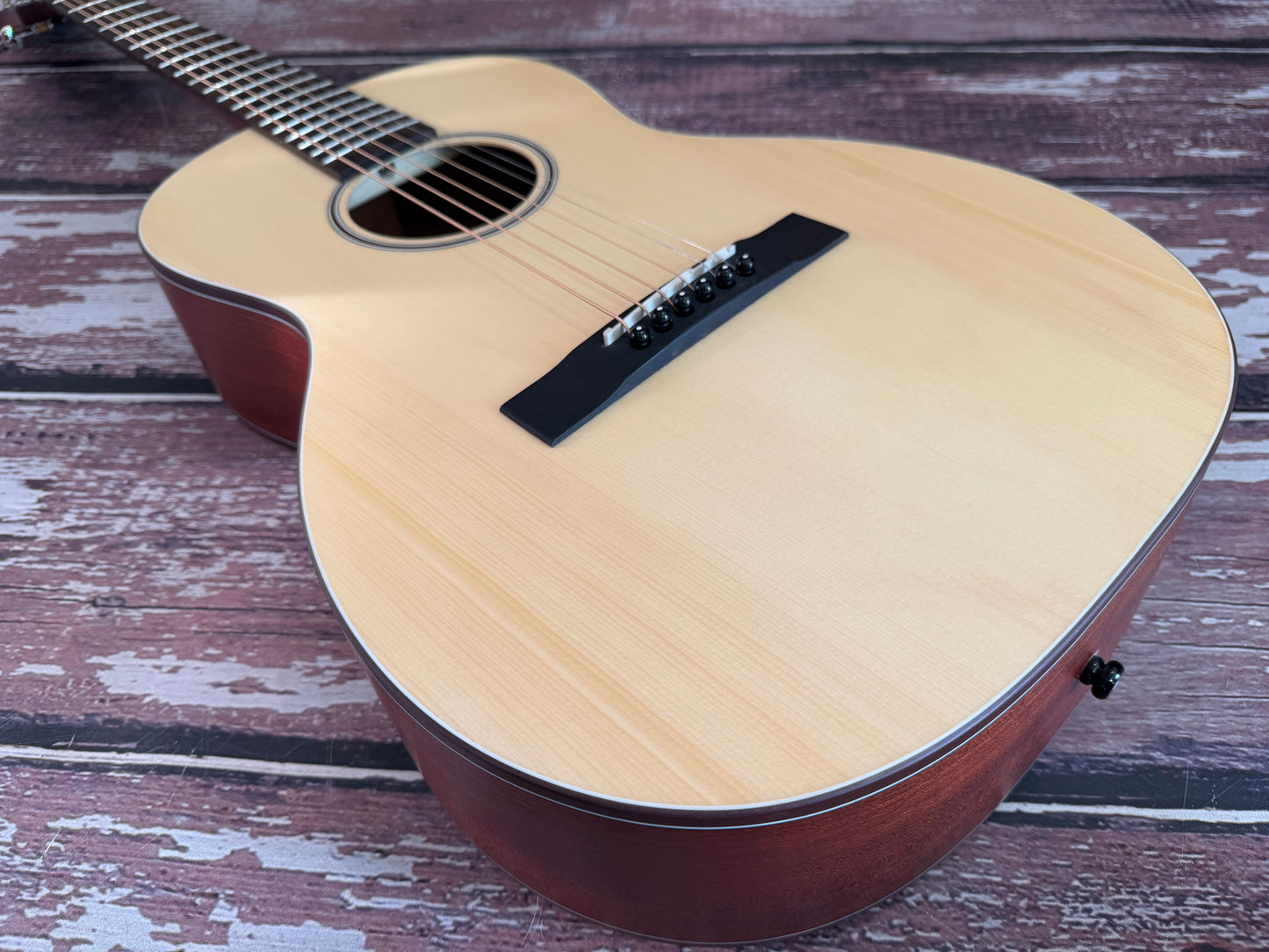 Aria 131 Natural parlour Acoustic guitar.