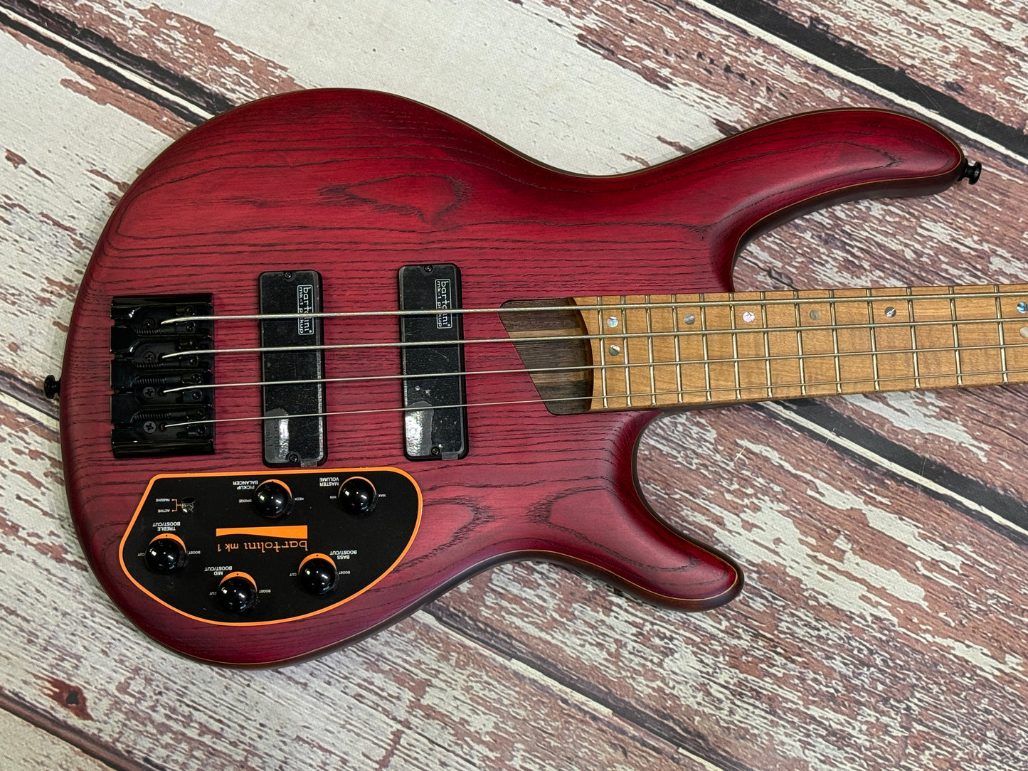 Cort B4 Element Bass Wine red Bartolini loaded!