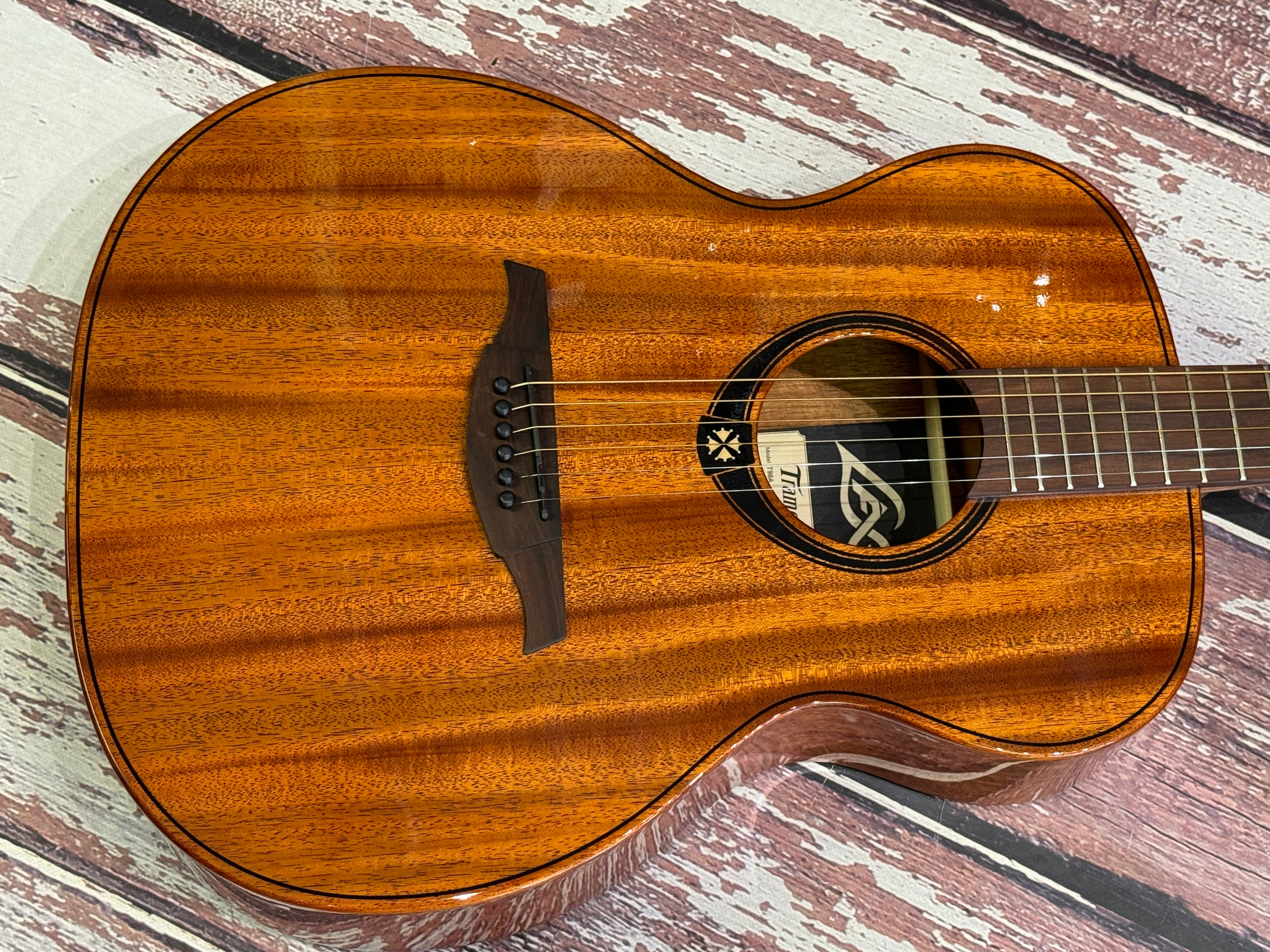 LAG T98A Acoustic - Solid Mahogany top.