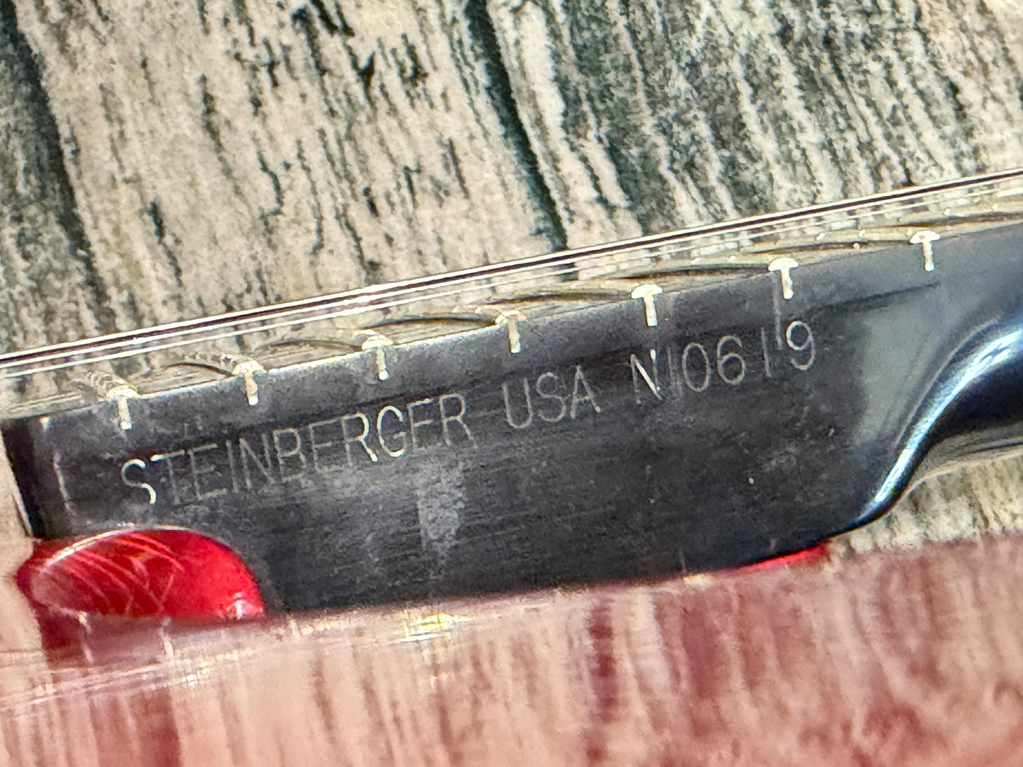 Steinberger USA Newburgh original. Headless GR-4R Candy Apple Red - RARE beast!