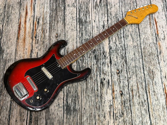 Teisco late 60's Single pickup - Redburst