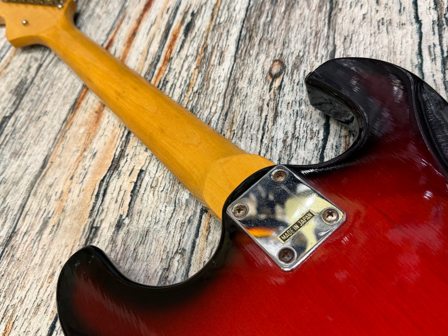 Teisco late 60's Single pickup - Redburst