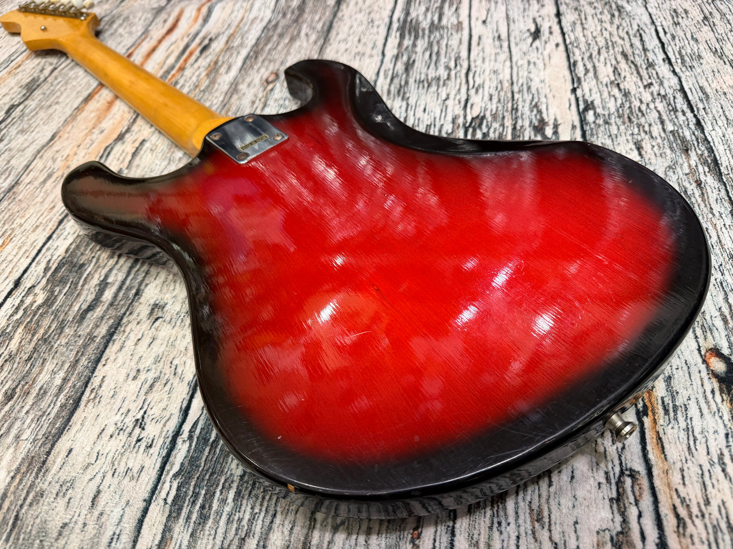 Teisco late 60's Single pickup - Redburst