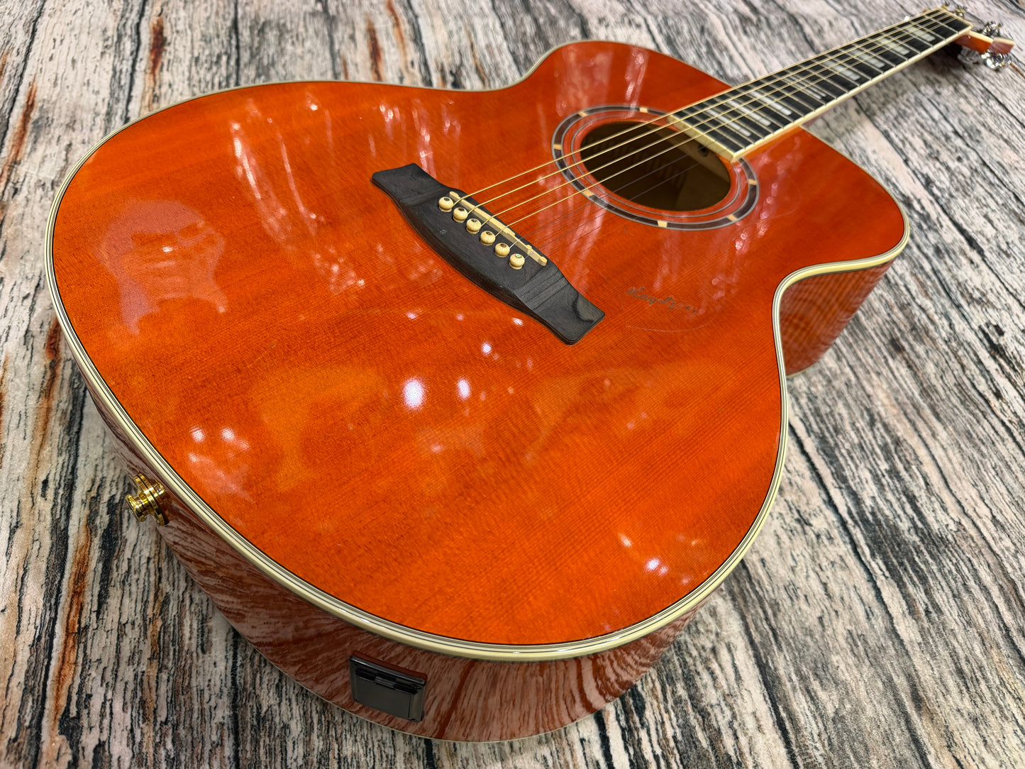 Hagstrom Siljan Sigra Electro Acoustic - Solid top Amber