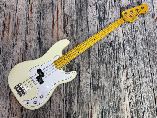 Vintage V4 "P-Bass" style Vintage White Maple neck