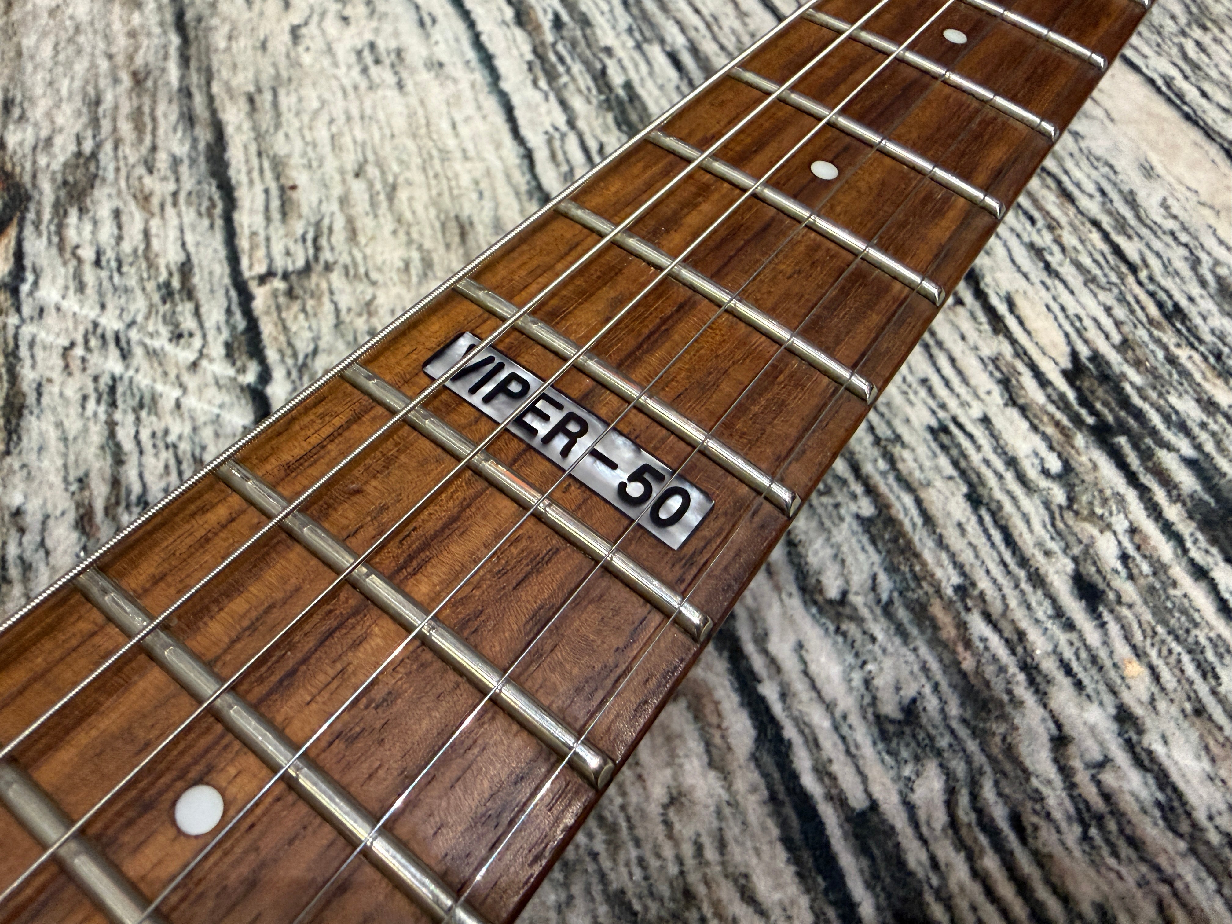 ESP LTD Viper 50 - Silver – Badlands Guitars Limited