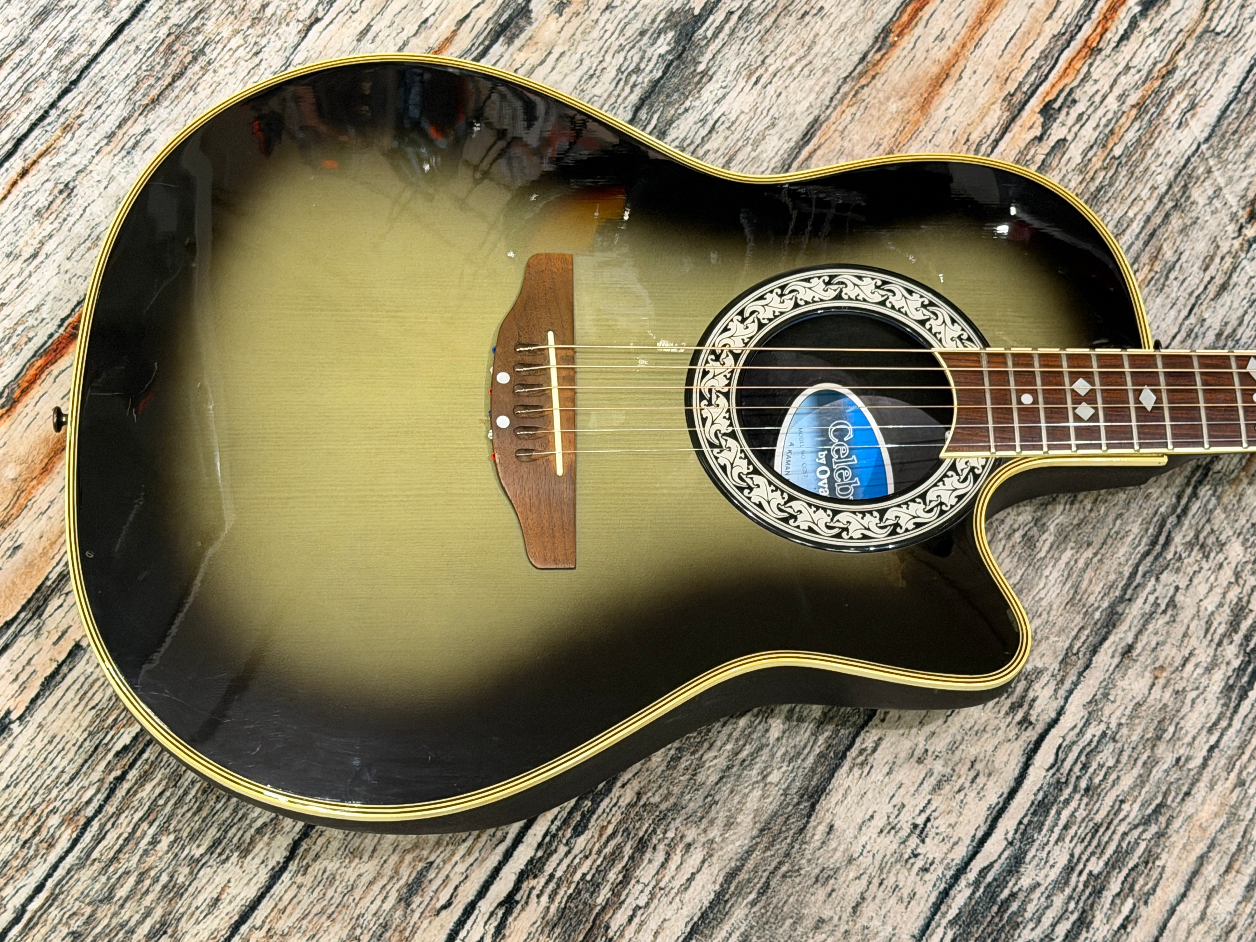 Celebrity by Ovation - CC57 electro acoustic medium bowl back