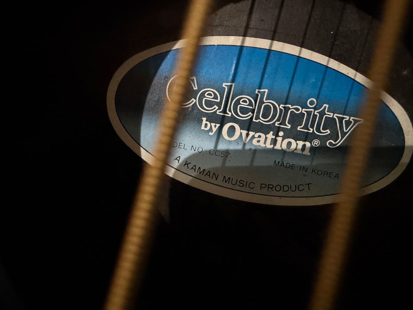 Celebrity by Ovation - CC57 electro acoustic medium bowl back