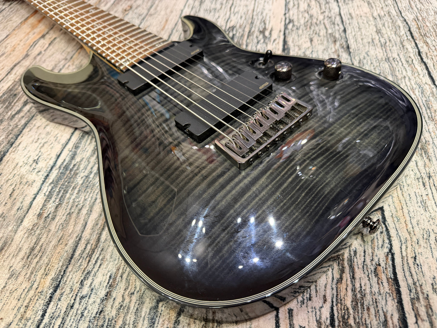 Schecter Damien Elite 8 string Active EMGs