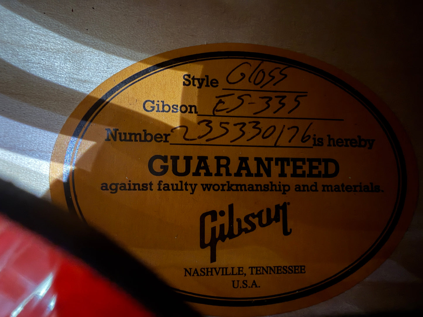 Gibson ES335 2023, mint with case and candy