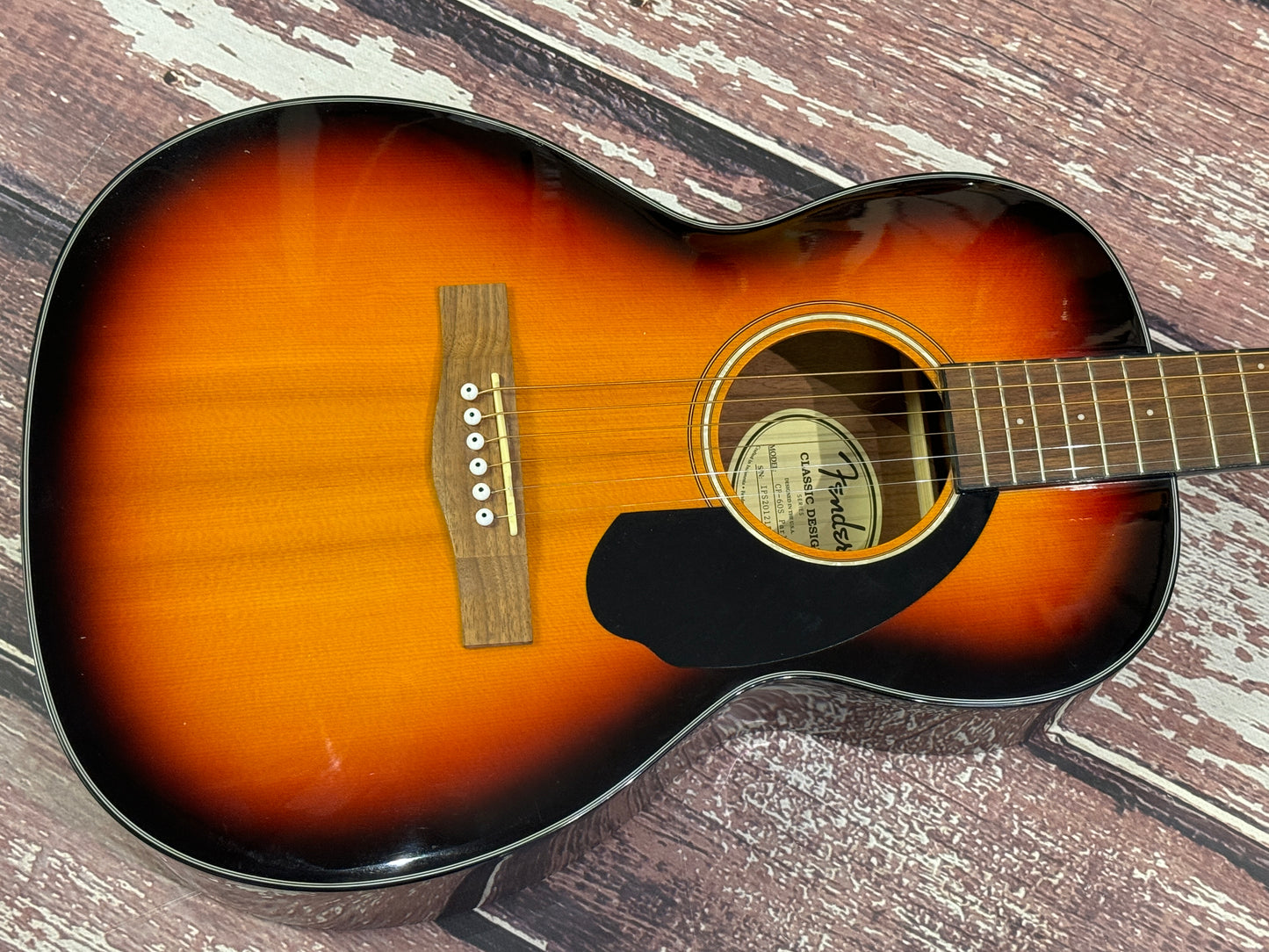 Fender CP-60 S Sunburst Parlour acoustic