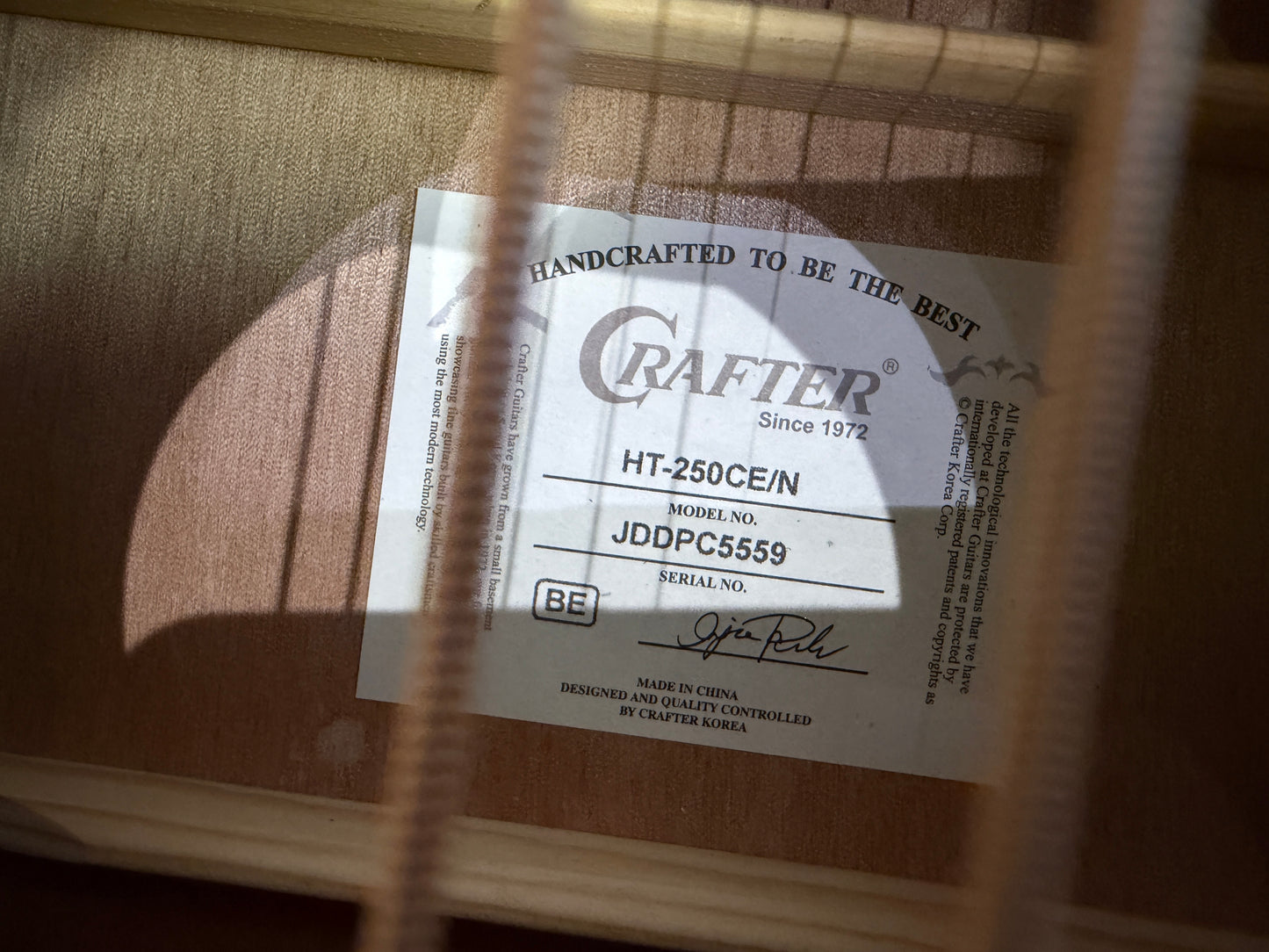 Crafter HT250 CE-N Electro Acoustic