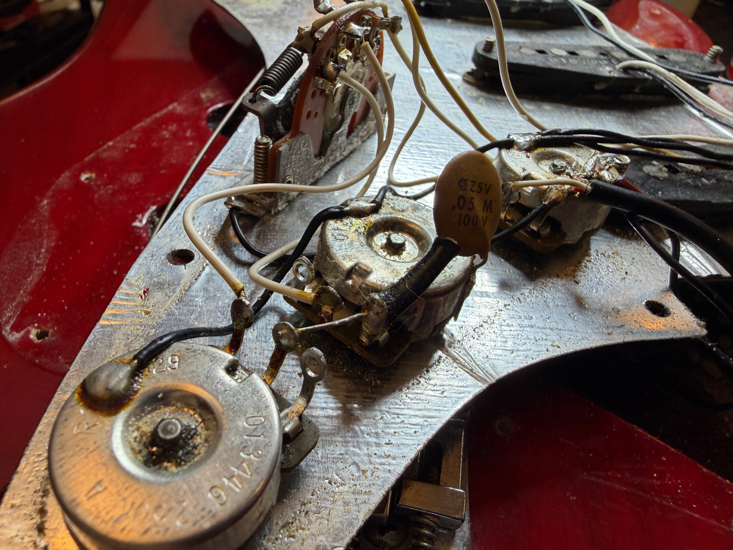 Fender Stratocaster 1979 Original - Hard Tail - Transparent Red