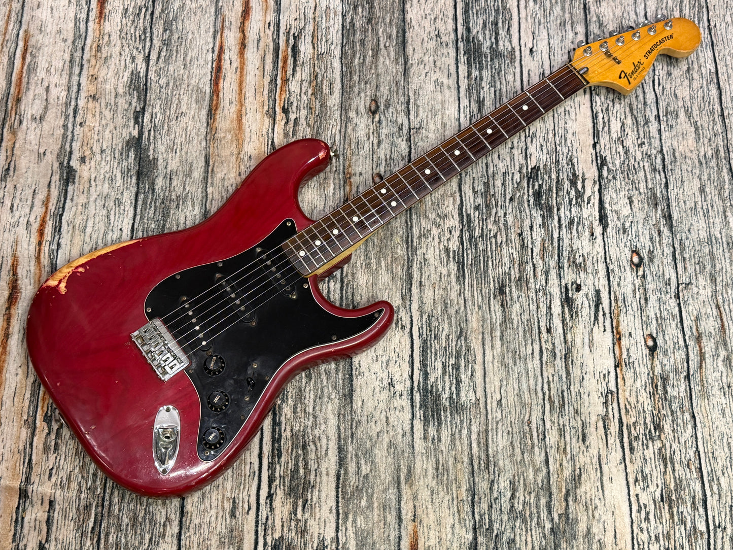 Fender Stratocaster 1979 Original - Hard Tail - Transparent Red