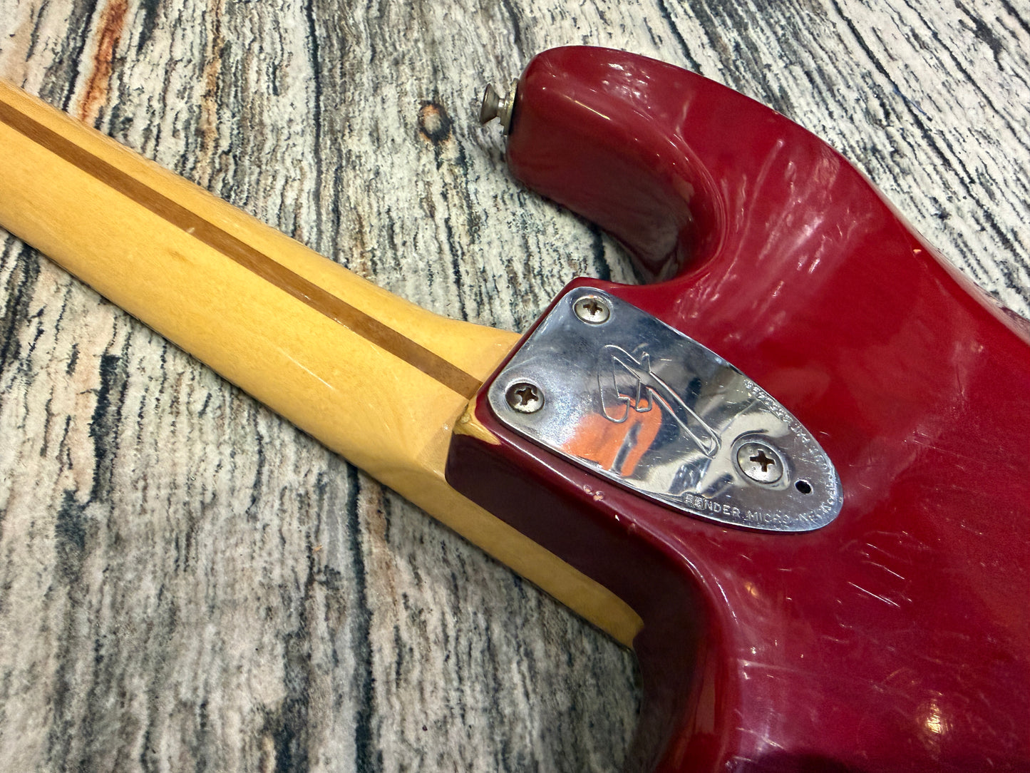 Fender Stratocaster 1979 Original - Hard Tail - Transparent Red