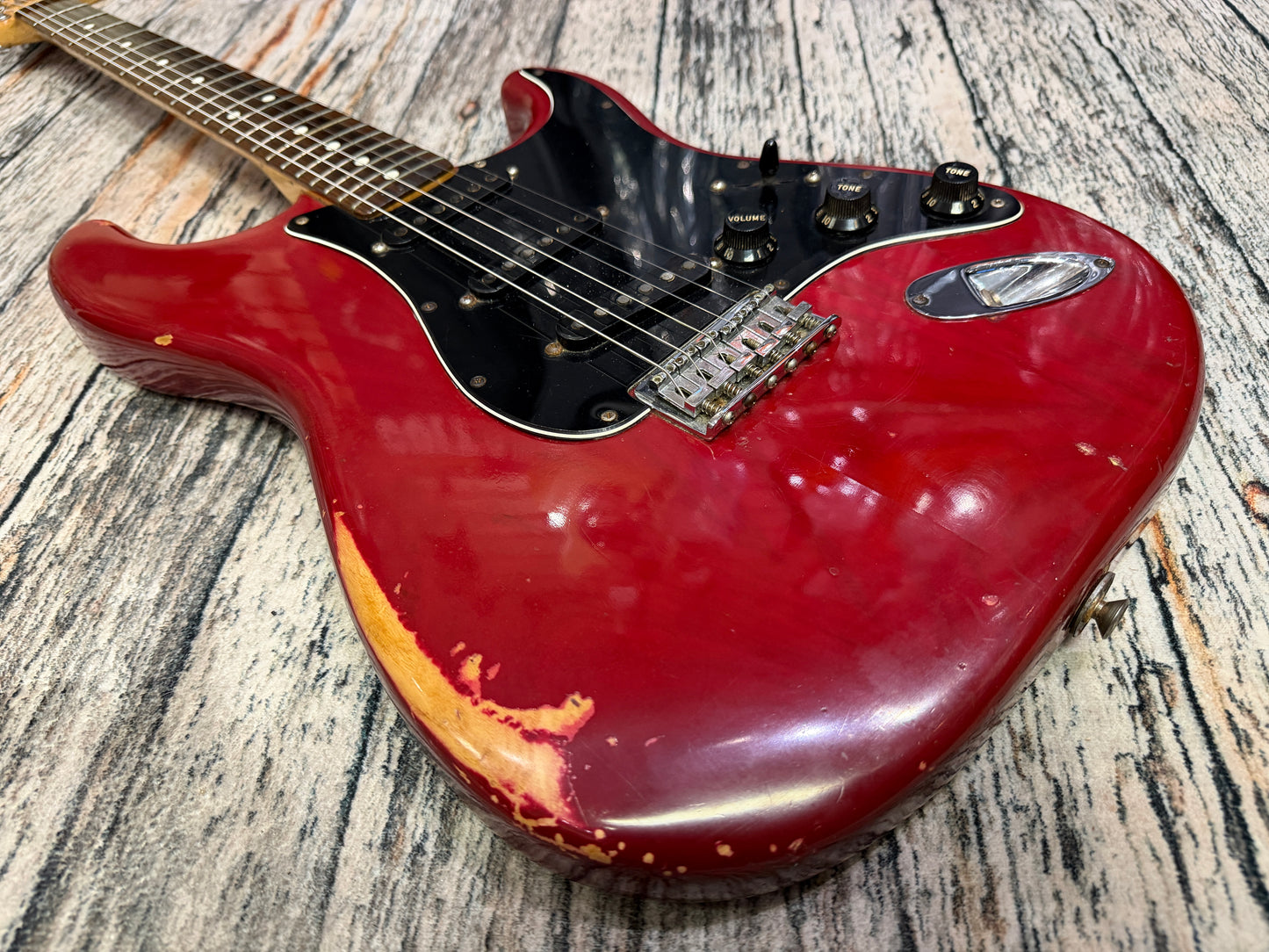 Fender Stratocaster 1979 Original - Hard Tail - Transparent Red
