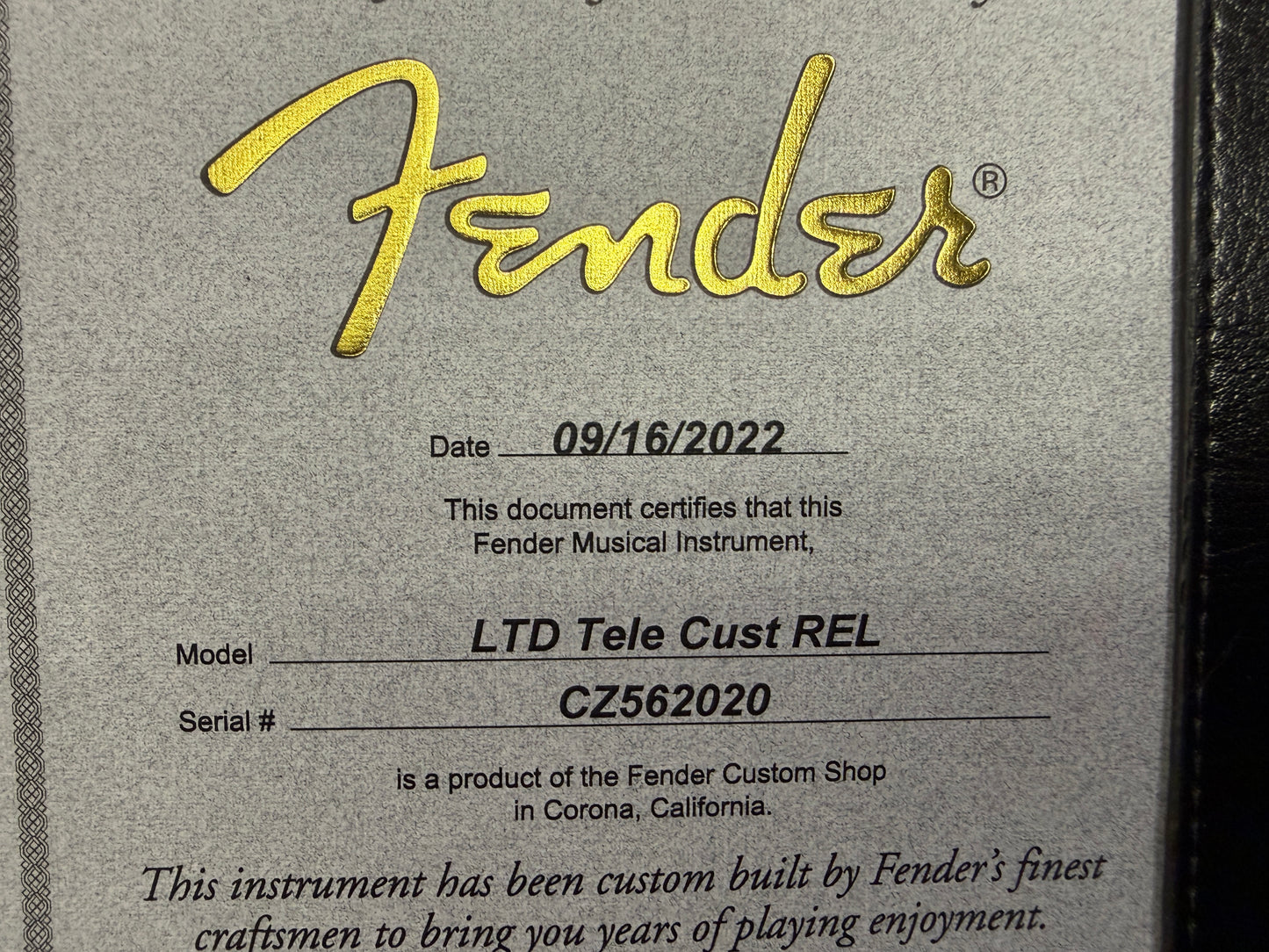 Fender Custom Shop  Limited Edition '63 Relic Sunburst Telecaster