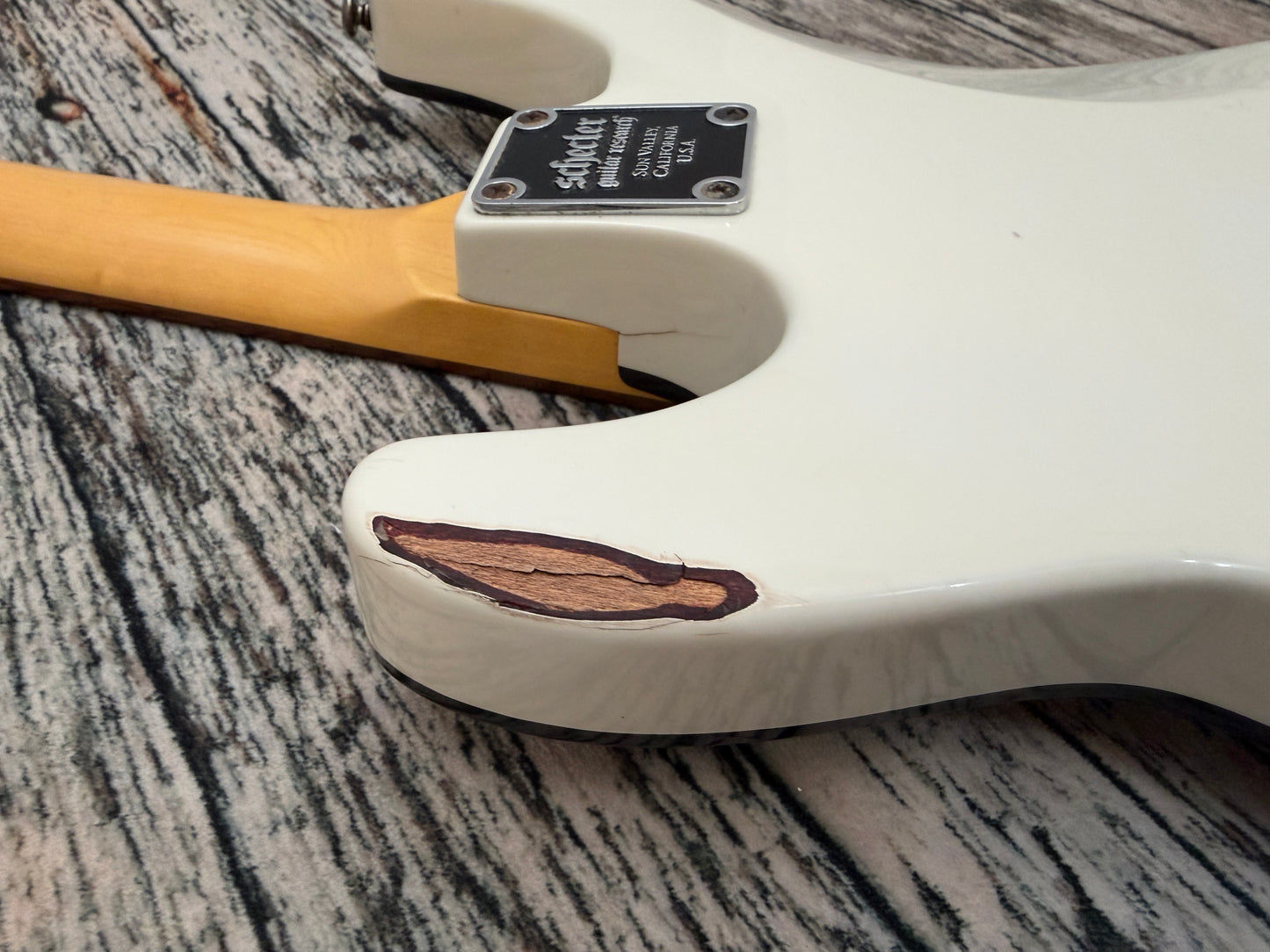 Schecter Demon 6 - Battered Bruised and Battle weary.