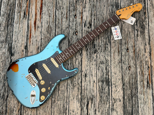 Vintage Icon V6 - Gun Hill Blue over sunburst.
