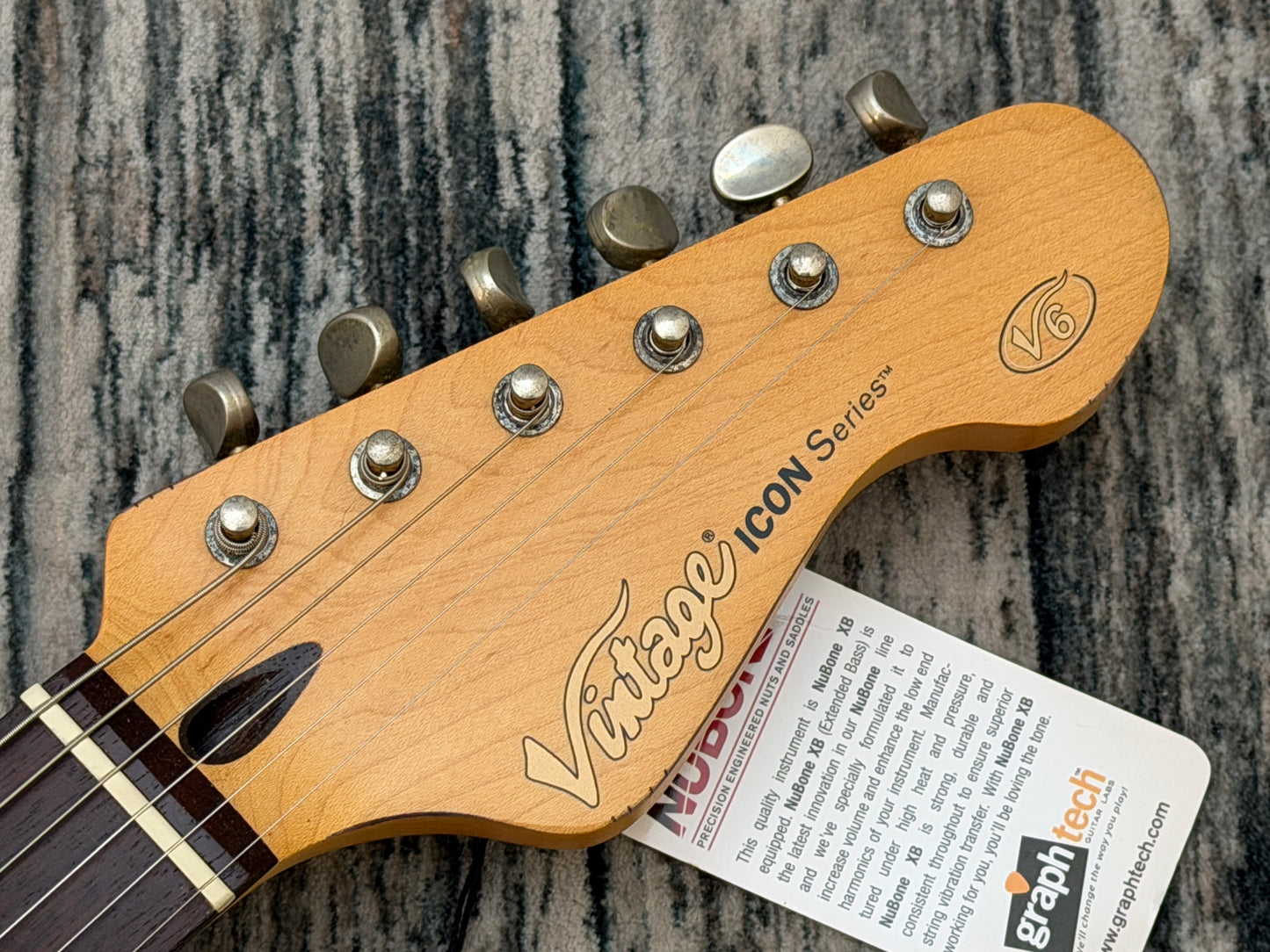 Vintage Icon V6 - Gun Hill Blue over sunburst.