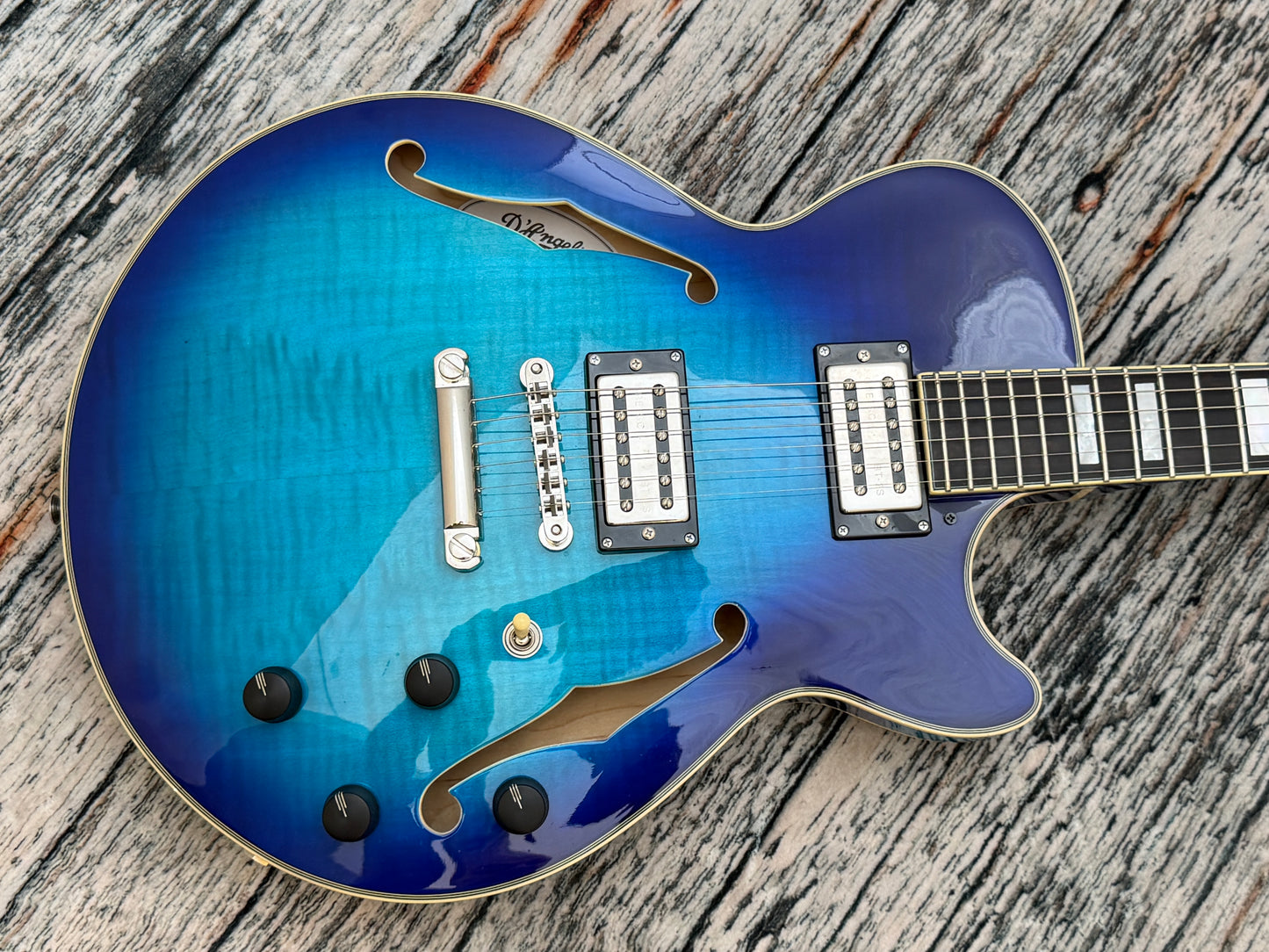 D'angelico Excel "SS" Semi hollow with hard case