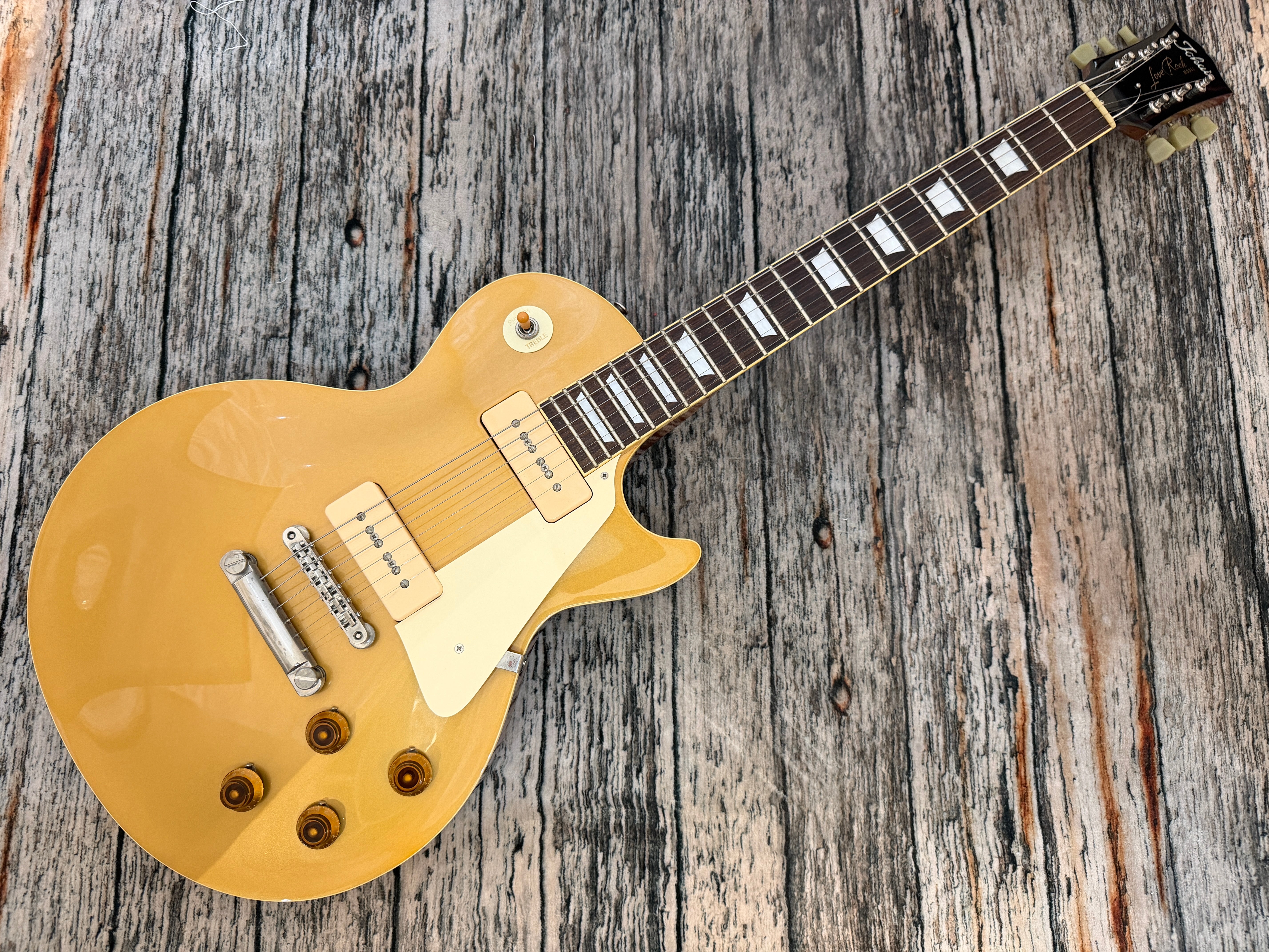 Tokai Japan Love Rock Gold Top P90 ULS132GT – Badlands Guitars Limited