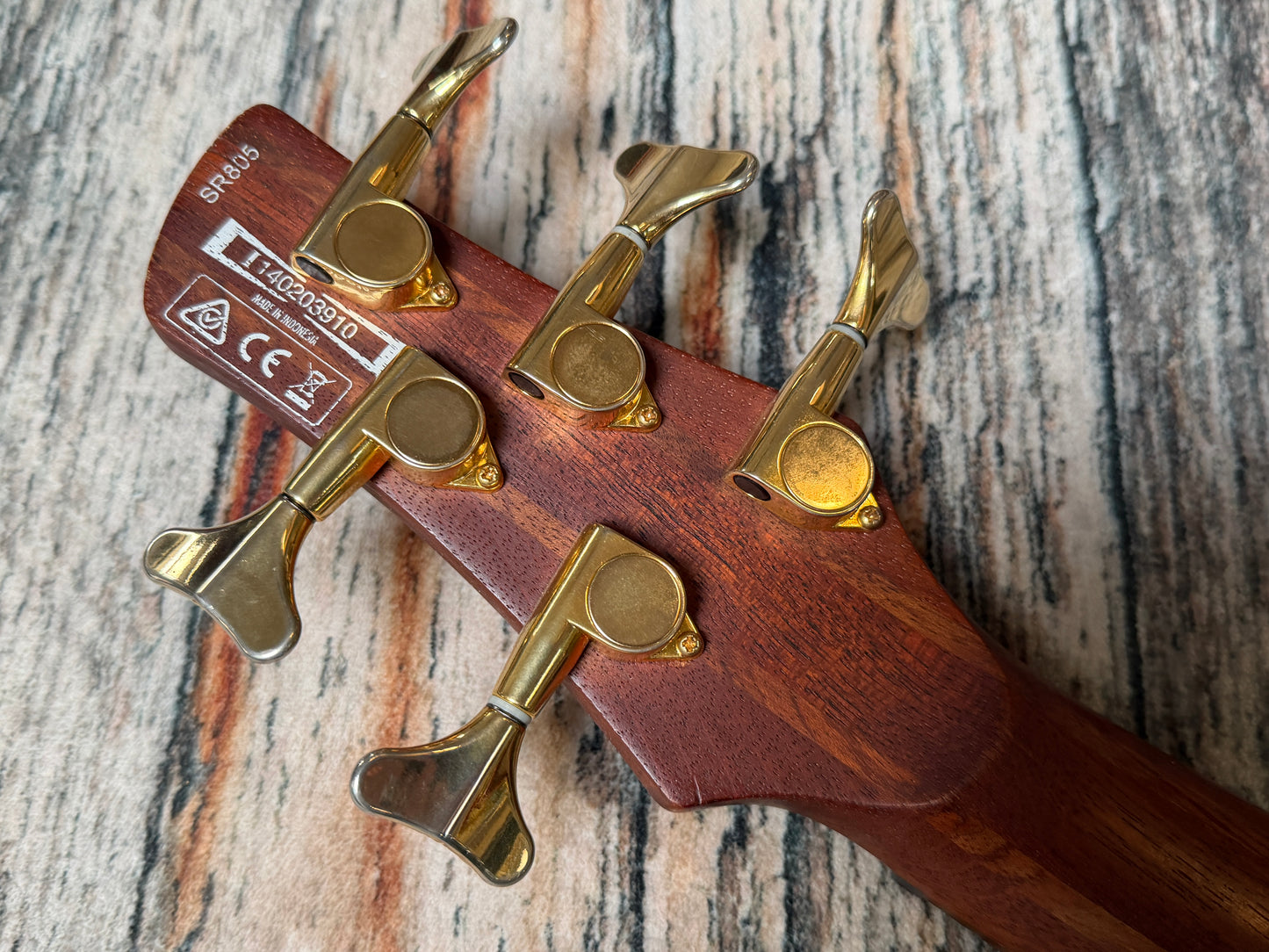 Ibanez SR805 Amber burl - upgraded Aguilar SD5