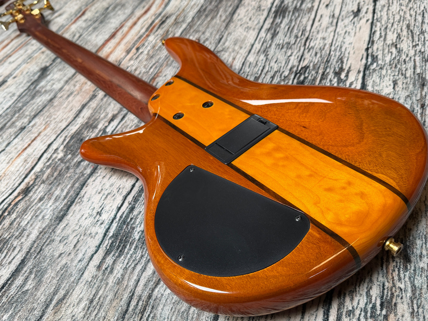 Ibanez SR805 Amber burl - upgraded Aguilar SD5