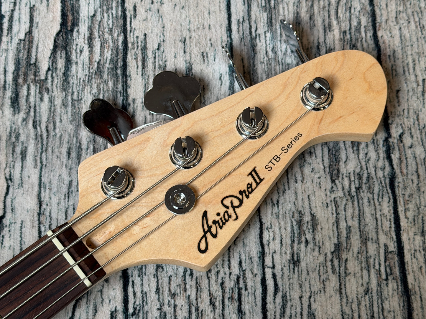 Aria STB P.Bass style Maple neck  - Metallic Candy Red