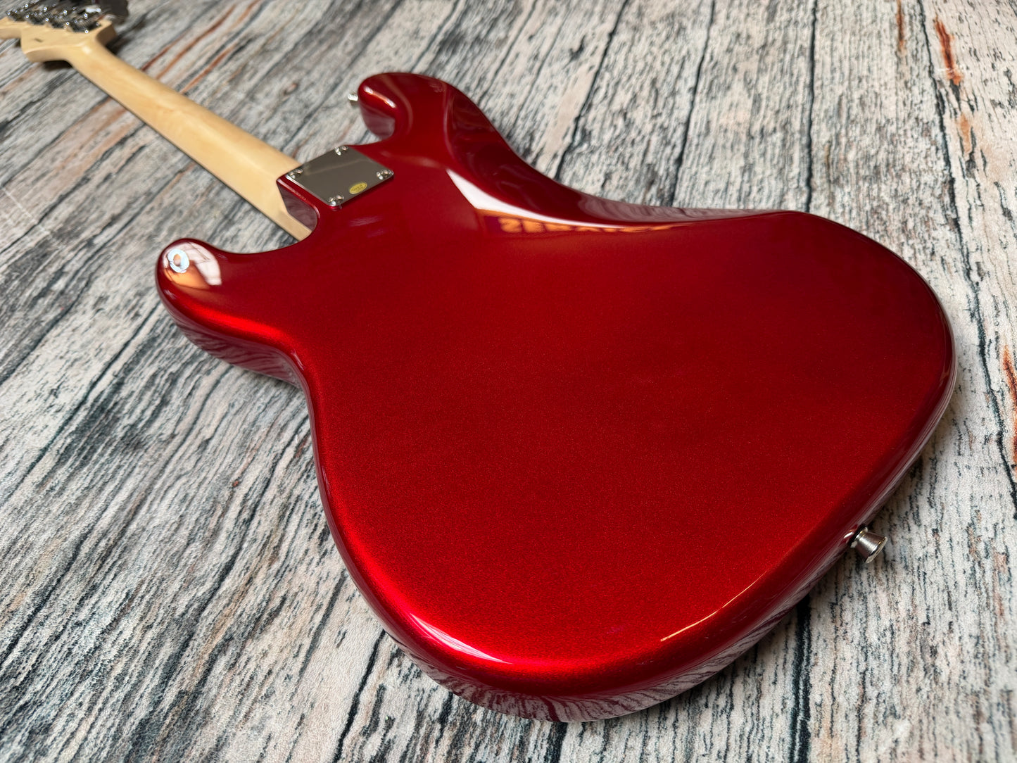 Aria STB P.Bass style Maple neck  - Metallic Candy Red