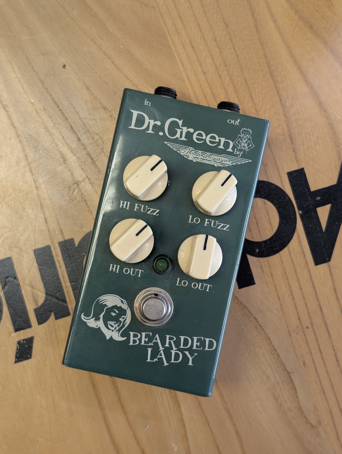 USED Dr Green Bearded Lady Bass Fuzz