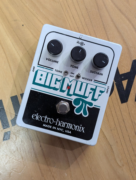 USED Electro Harmonix Big Muff Pi With Tone Wicker