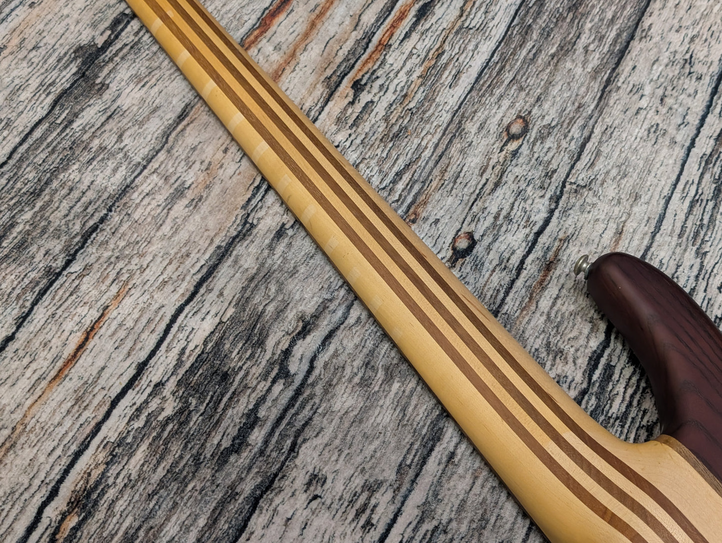 J&D 5 string thru neck bass