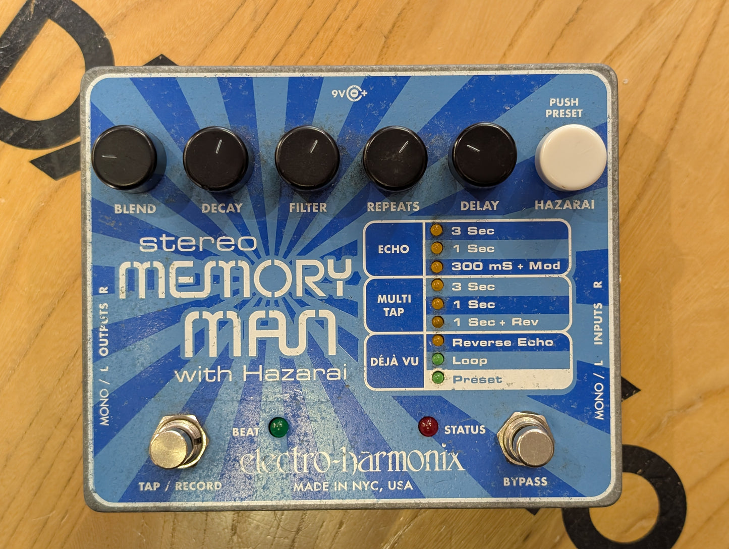 Electro Harmonix Stereo Memory Man with Hazarai (Pre-owned)
