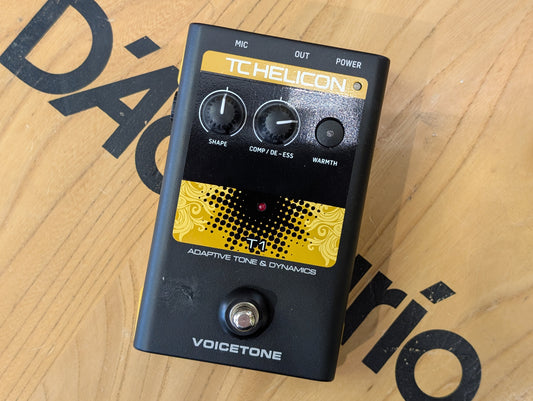 TC Helicon VoiceTone T1 EQ and Dynamics Vocal Processor (Pre-owned)