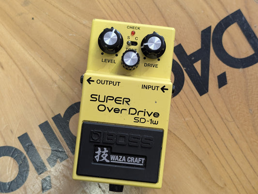 Boss Super OverDrive SD-1W Waza (Pre-owned)