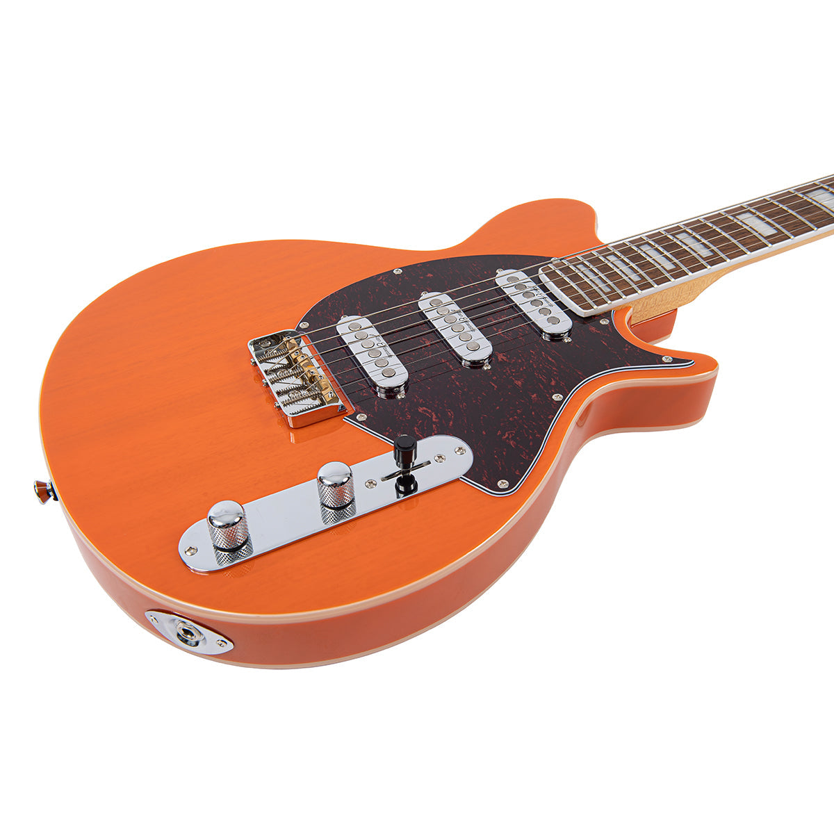 Vintage REVO Series 'Vision' Electric Guitar ~ Trans Orange