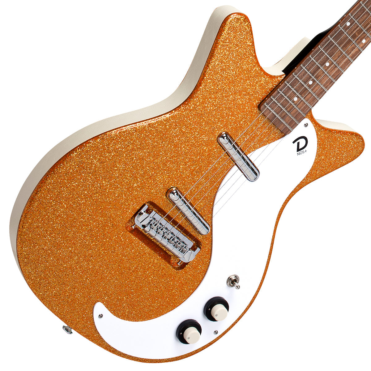 Danelectro '59M NOS Electric Guitar ~ Orange Metal Flake
