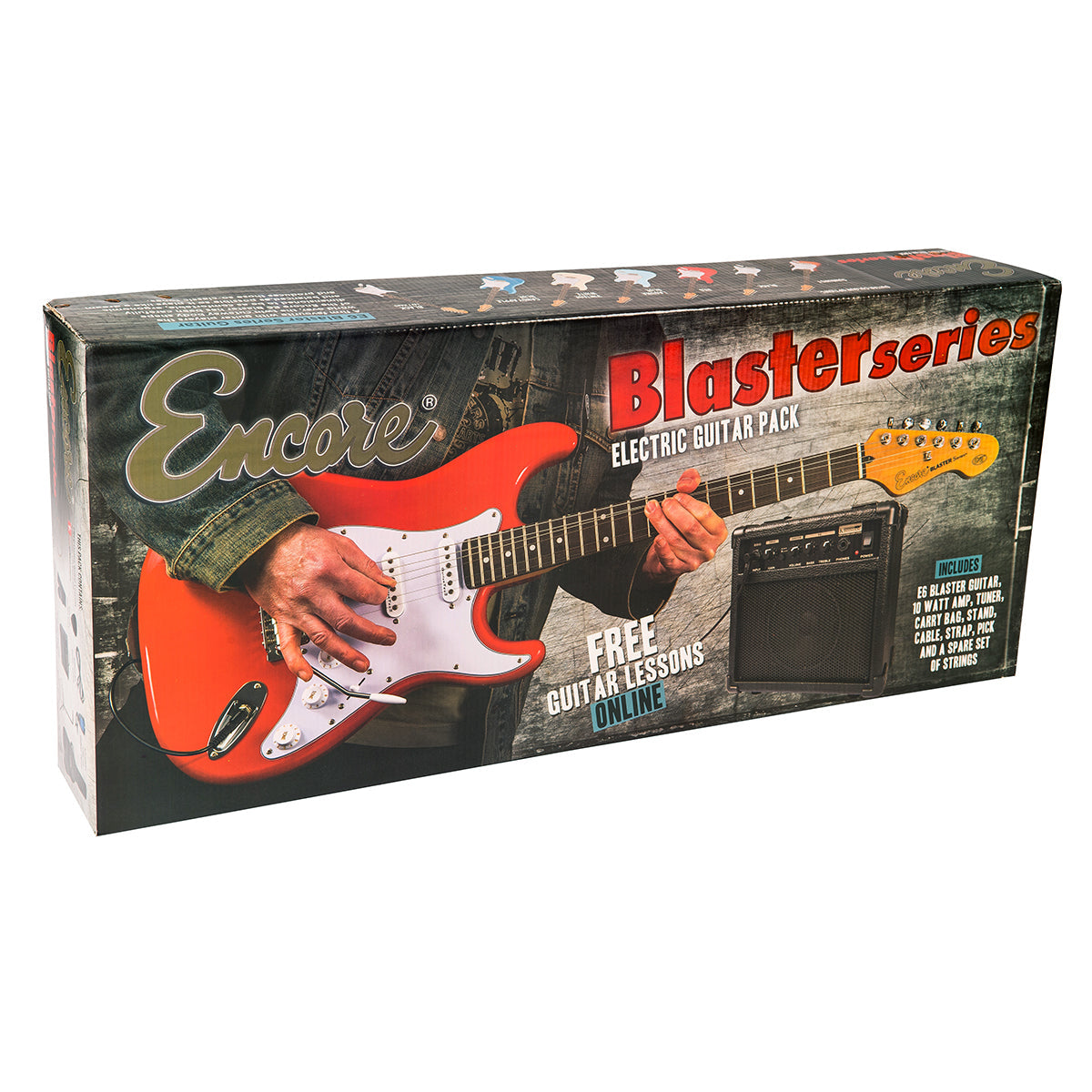 Encore E6 Electric Guitar Pack ~ Laguna Blue