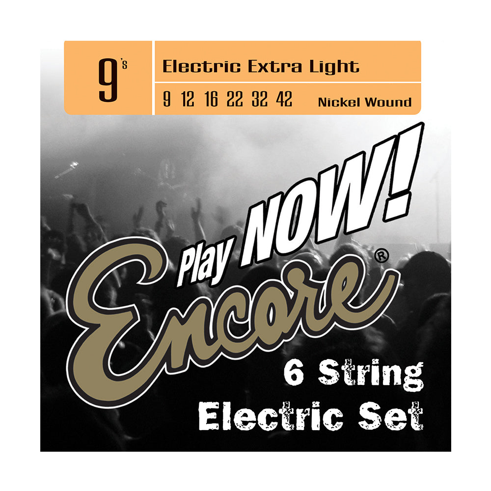 Encore Nickel Wound Electric Guitar String Set ~ Extra Light